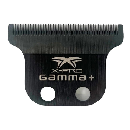 Gamma+ Fixed Black Diamond Trimmer Blade for precision cutting and durability, designed for professional stylists.