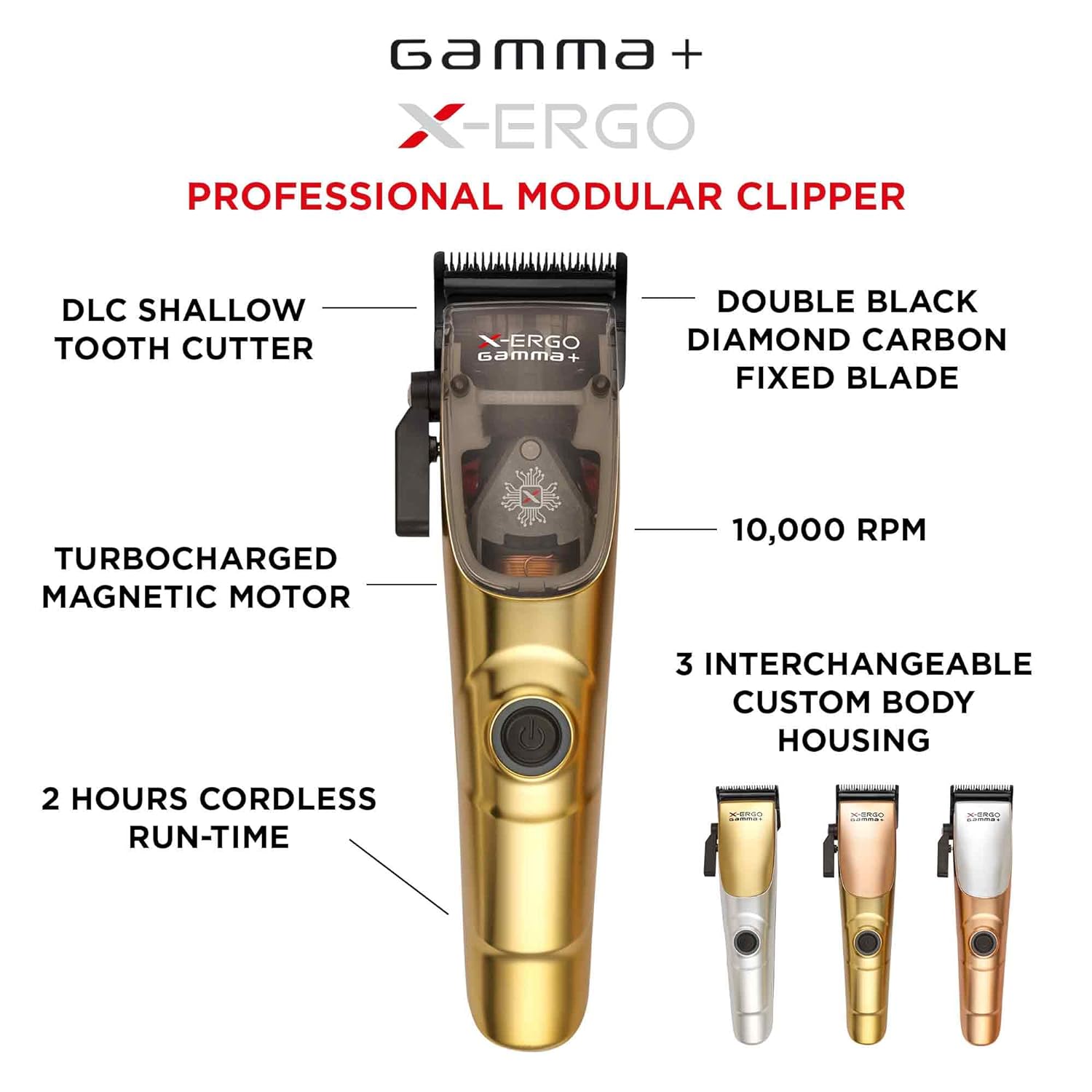 Gamma X-Ergo Clipper - MV hair and beauty