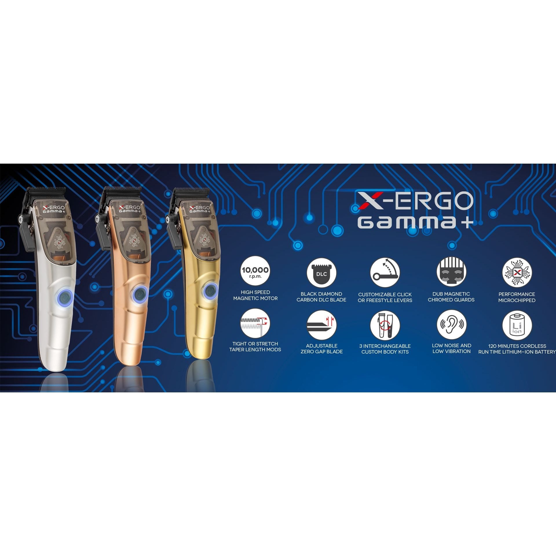 Gamma X-Ergo Clipper - MV hair and beauty