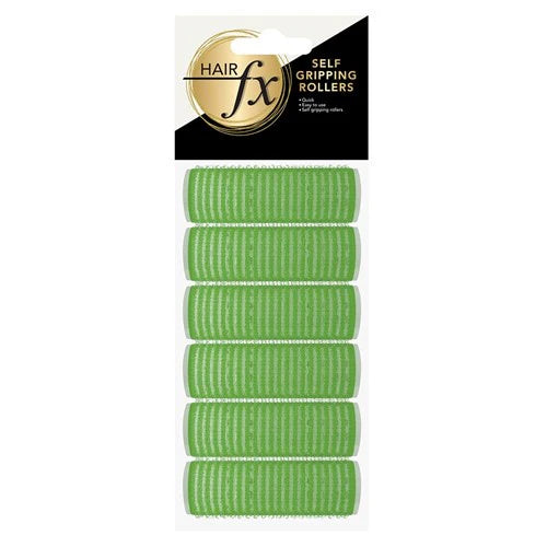 HAIR FX Self Gripping Rollers 21mm Green 6pc - MV hair and beauty