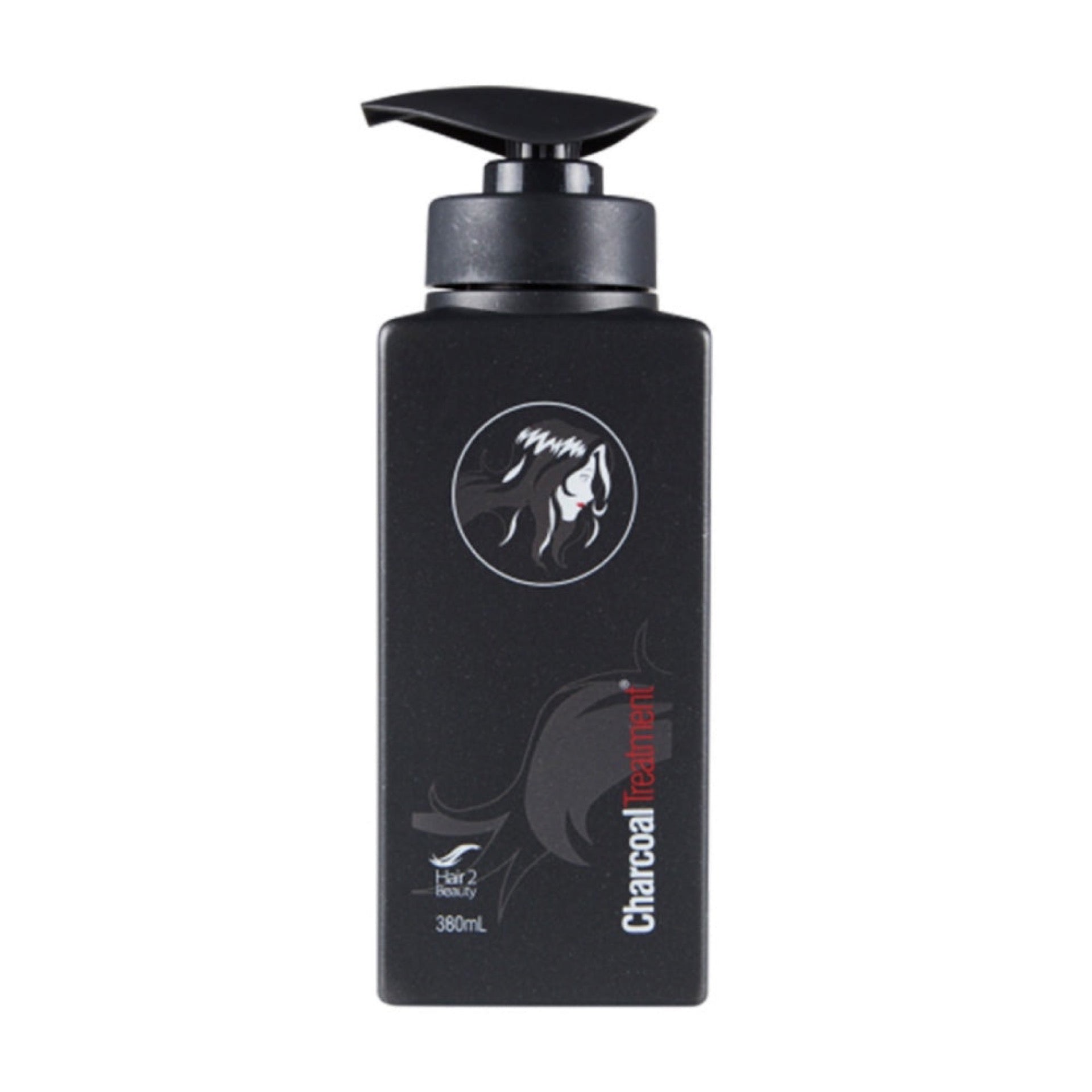 7-Piece Hair 2 Beauty Charcoal Care Pack Charcoal Treatment bottle for hair care.