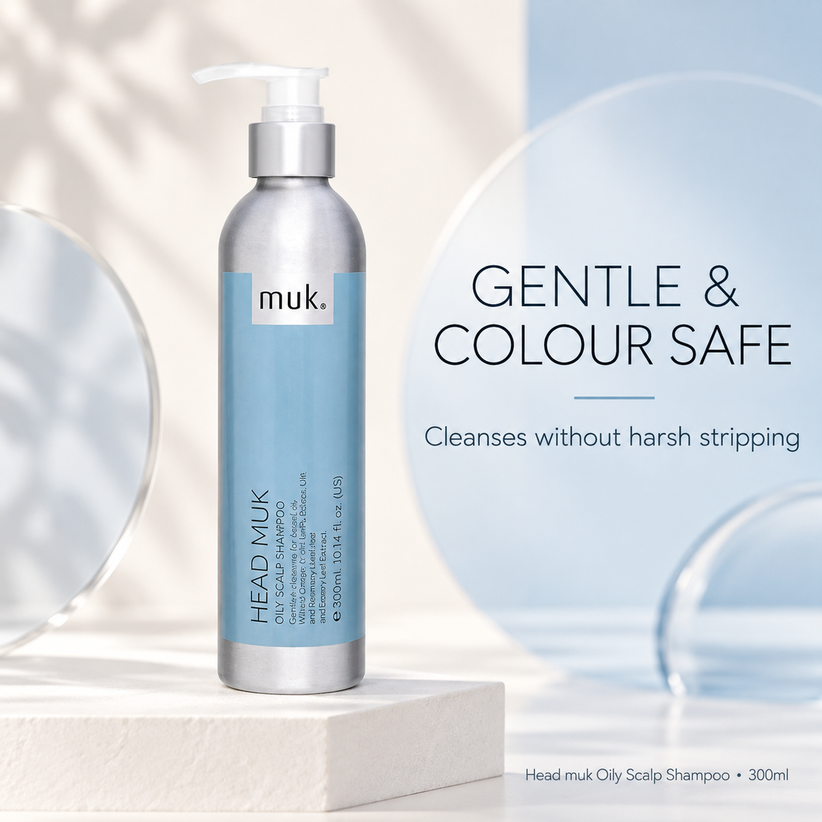 Head muk Oily Scalp Shampoo300ml – gentle colour-safe cleansing