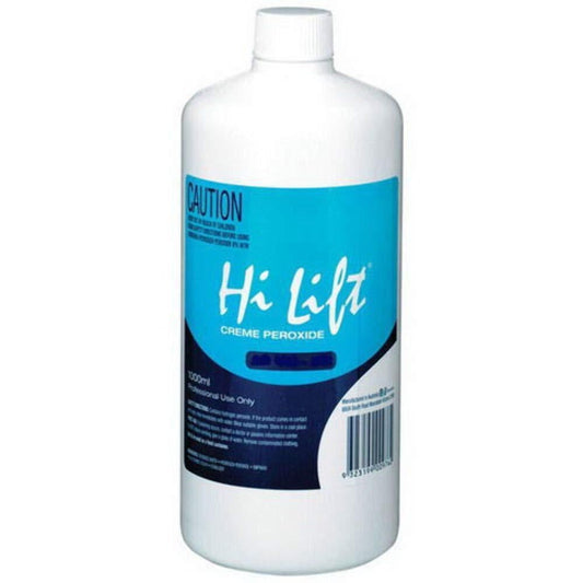 Hi Lift Crème Peroxide 1L bottles in five strengths from 1.5% to 12%