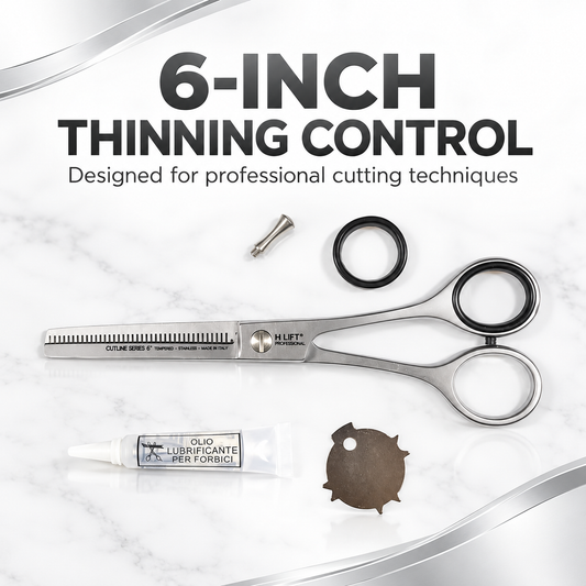 Hi Lift Professional Cutline Series Thinning Scissor 6 Inch – 6-Inch Thinning Control