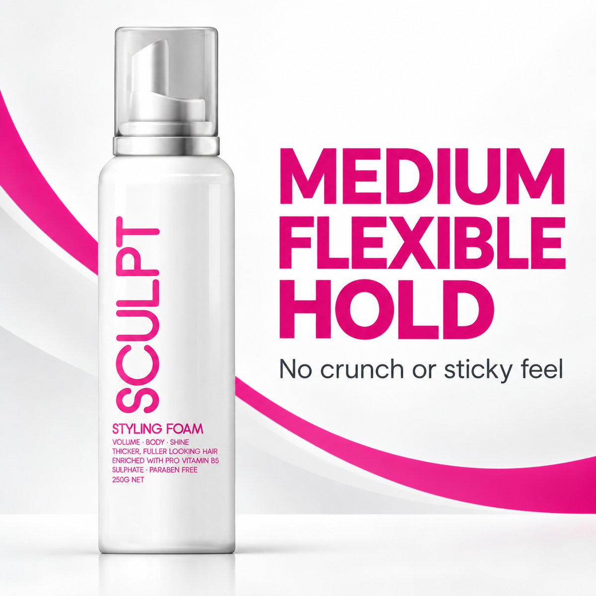 Hi Lift Sculpt Styling Foam 250g – Medium Flexible Hold