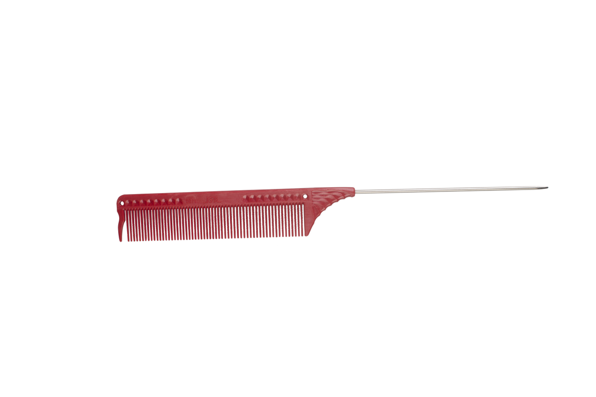 JRL Pin Tail Comb 8.8 inch red J102