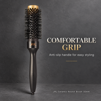 JRL Ceramic Round Brush 32mm — COMFORTABLE GRIP
