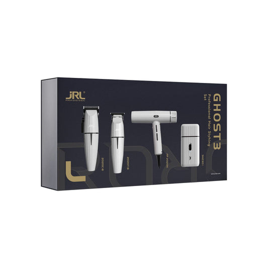 JRL Ghost Collection #3 4-piece professional barber kit in retail box