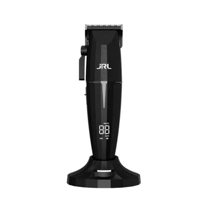 JRL Onyx cordless clipper front view on charging dock