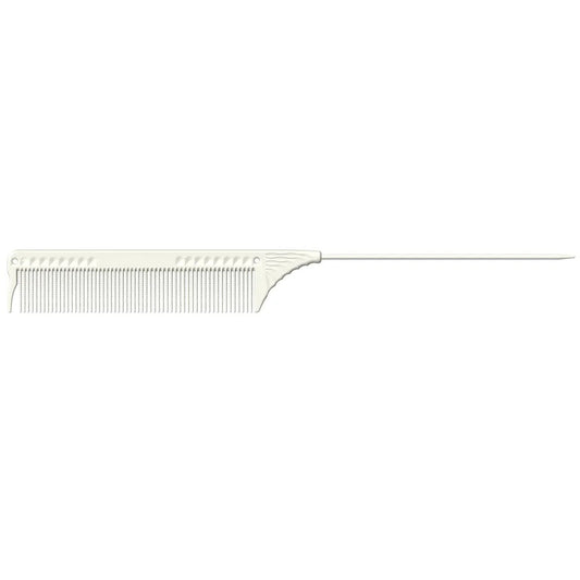 JRL Pin Tail Comb 8.8" - White J102 - MV hair and beauty