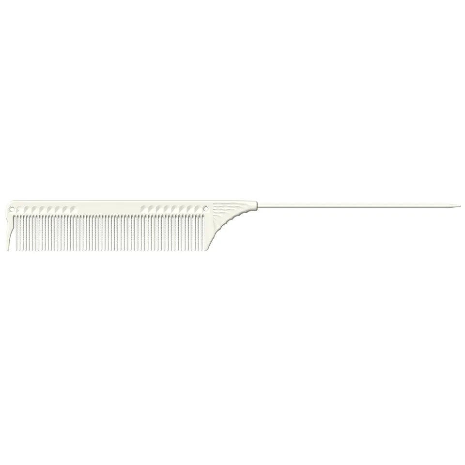 JRL Pin Tail Comb 8.8" - White J102 - MV hair and beauty