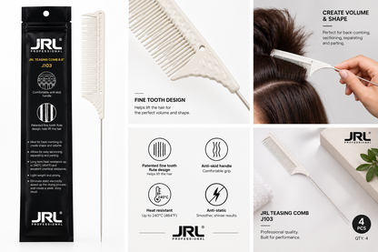 JRL J103 Teasing Comb features and styling use