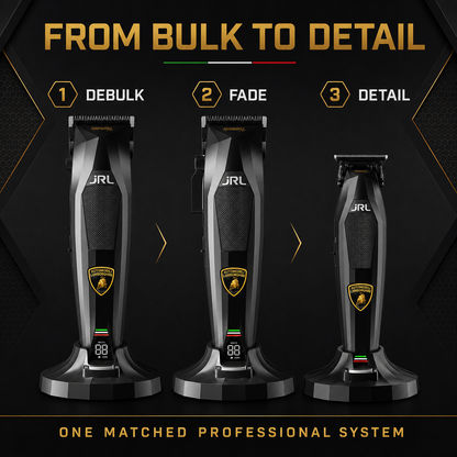 JRL x Lamborghini Diamante clipper and trimmer workflow from debulk to detail