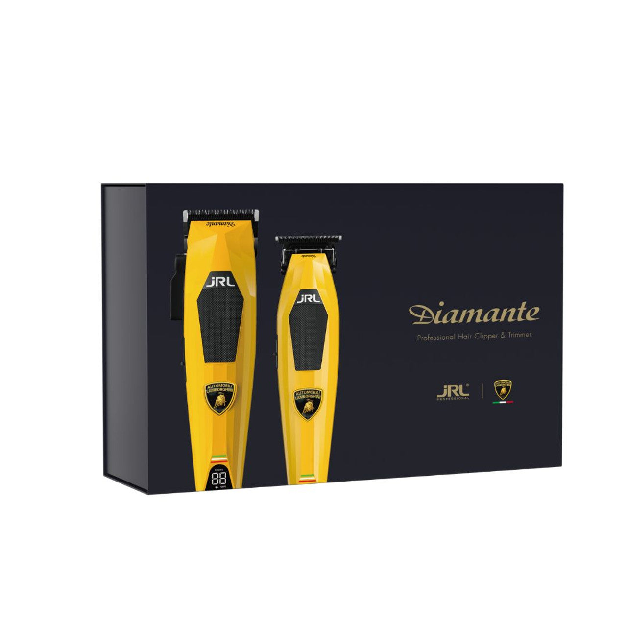 JRL x Lamborghini Diamante Yellow clipper and trimmer presentation box