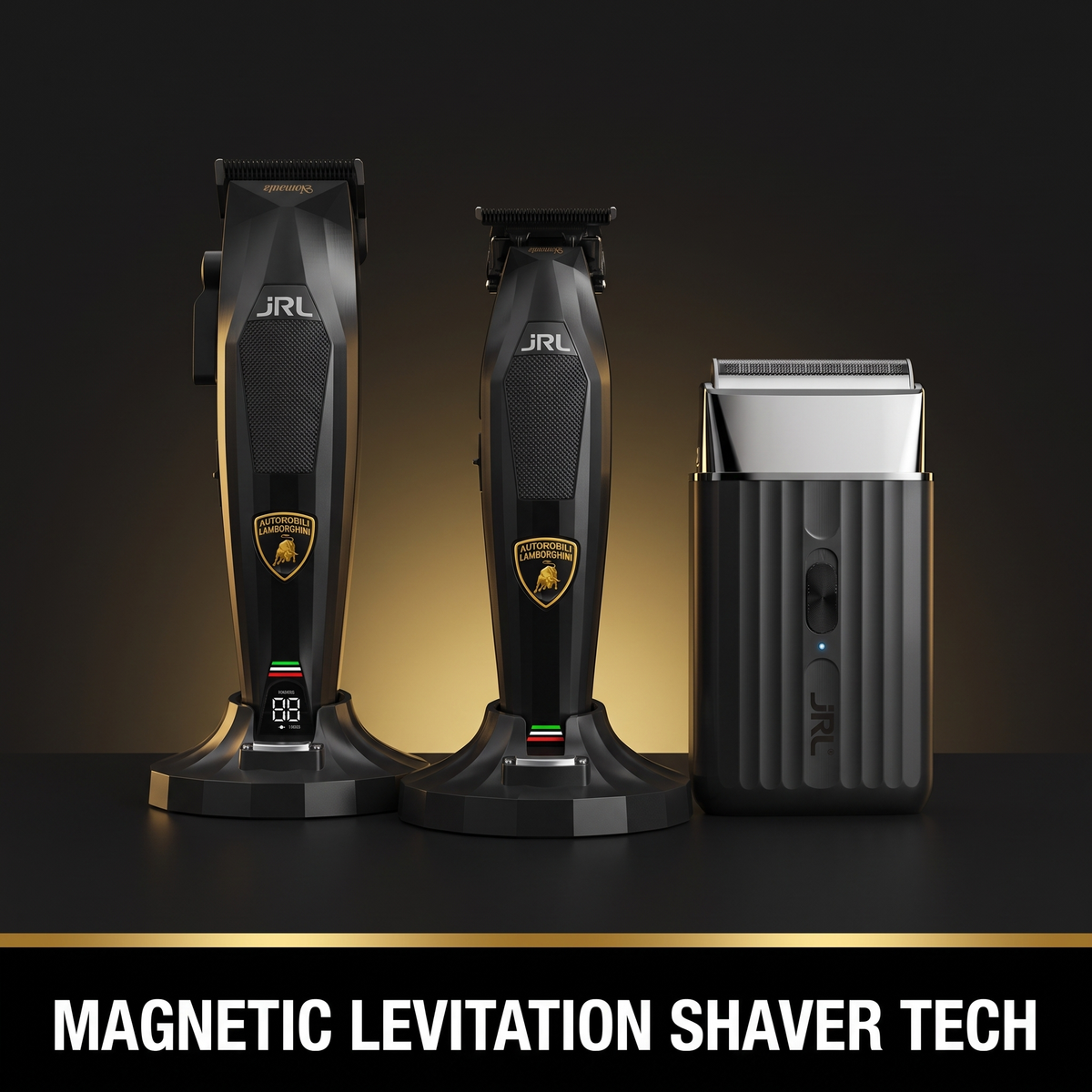 JRL x Lamborghini Trio - magnetic levitation shaver tech