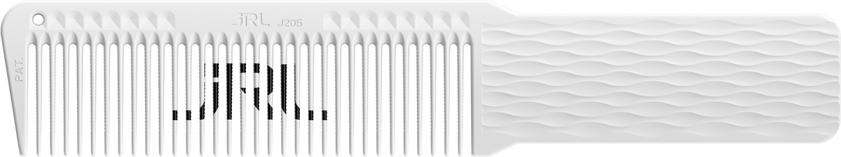 JRL Barber Blending Comb white J205 close-up