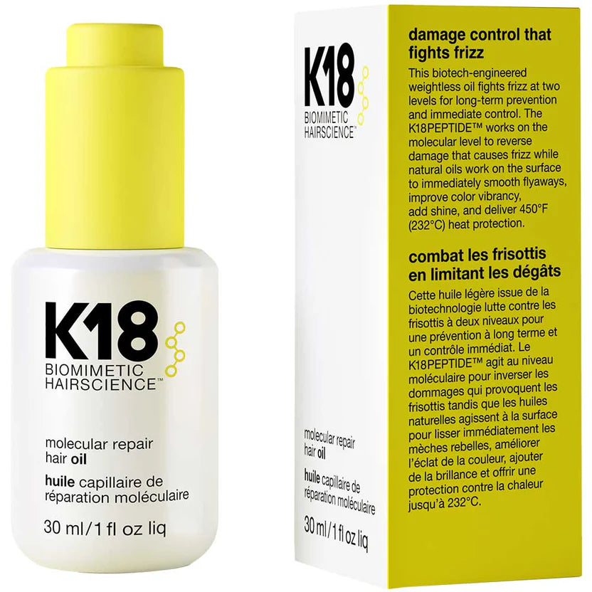 K18 Molecular Repair Hair Oil 30ml - MV hair and beauty