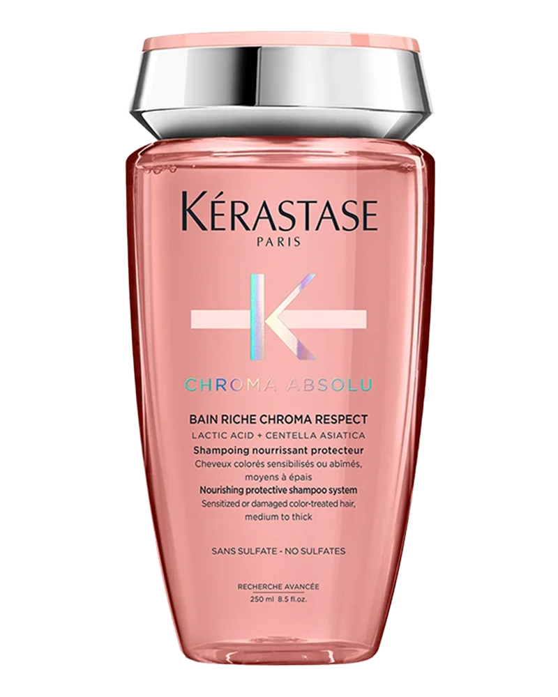 Kérastase Chroma Absolu Bain Riche Chroma Respect 250ml shampoo bottle, front view