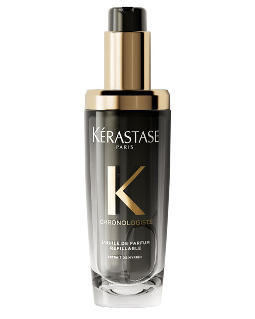 Kérastase Chronologiste Huile de Parfum 75ml refillable hair oil bottle with gold pump