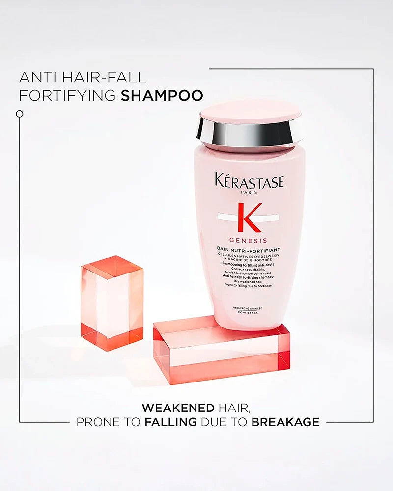 Kérastase Genesis Bain Nutri-Fortifiant 250ml shampoo product details for dry, medium to thick hair