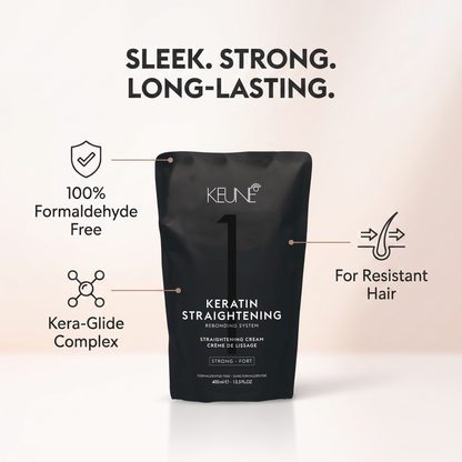 Keune Keratin Straightening Cream Strong 400ml key benefits