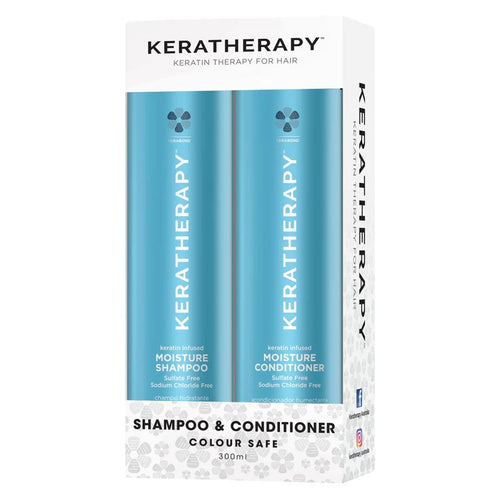 Keratherapy Duo Moisture Shampoo and Conditioner 300ml - MV hair and beauty