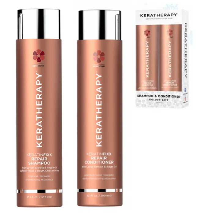 Keratherapy Duo Repair Shampoo and Conditioner 300ml - MV hair and beauty