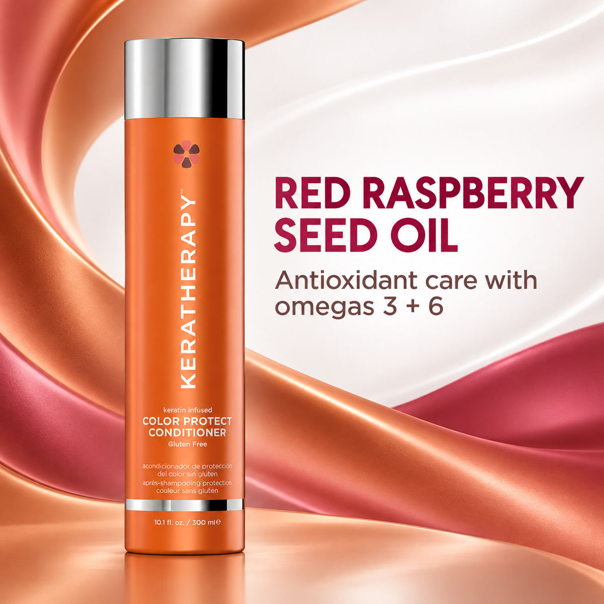 Keratherapy Keratin Infused Colour Protect Conditioner 300ml – Red Raspberry Seed Oil