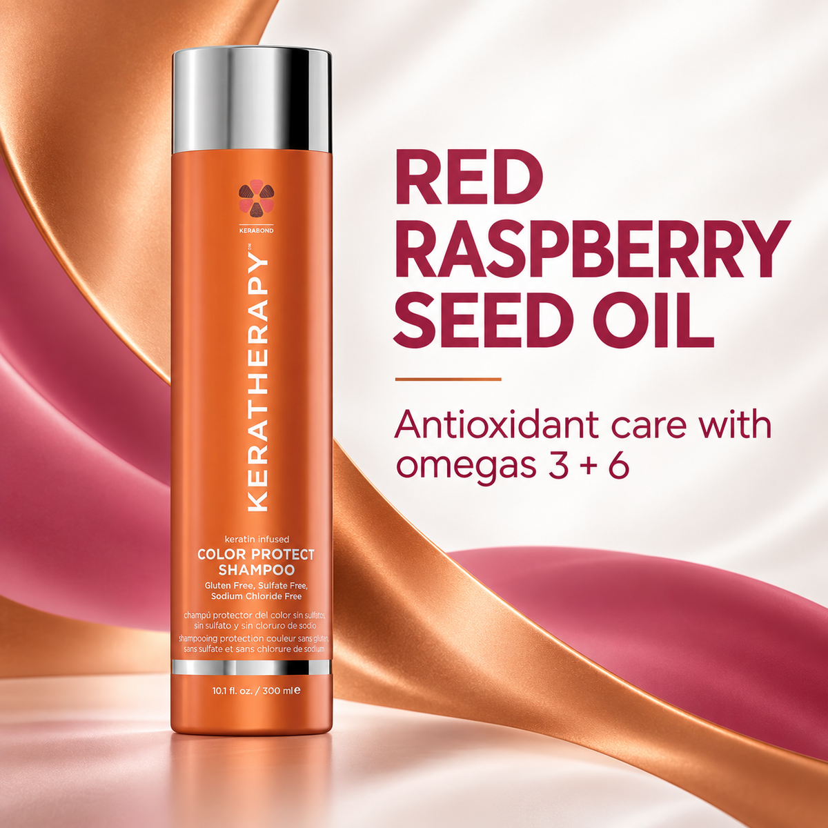 Keratherapy Keratin Infused Colour Protect Shampoo 300ml – Red Raspberry Seed Oil