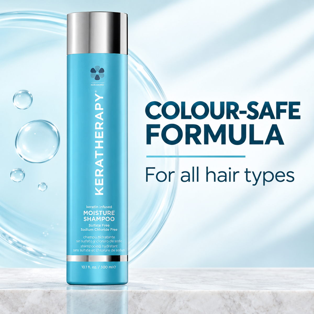 Keratherapy Moisture Shampoo 300ml benefit 3