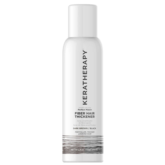 Keratherapy Perfect Match Fiber Hair Thickener in Dark Brown and Black