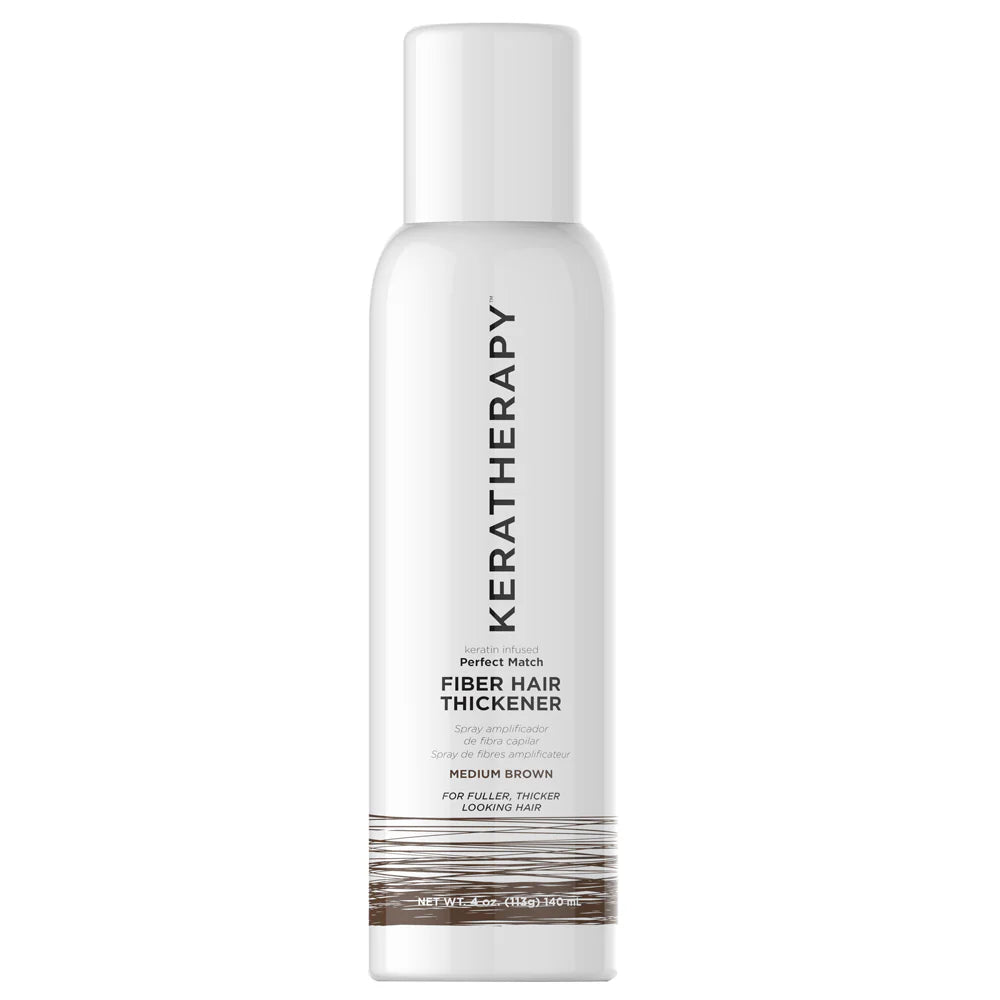 Keratherapy Perfect Match Fiber Hair Thickener in Medium Brown