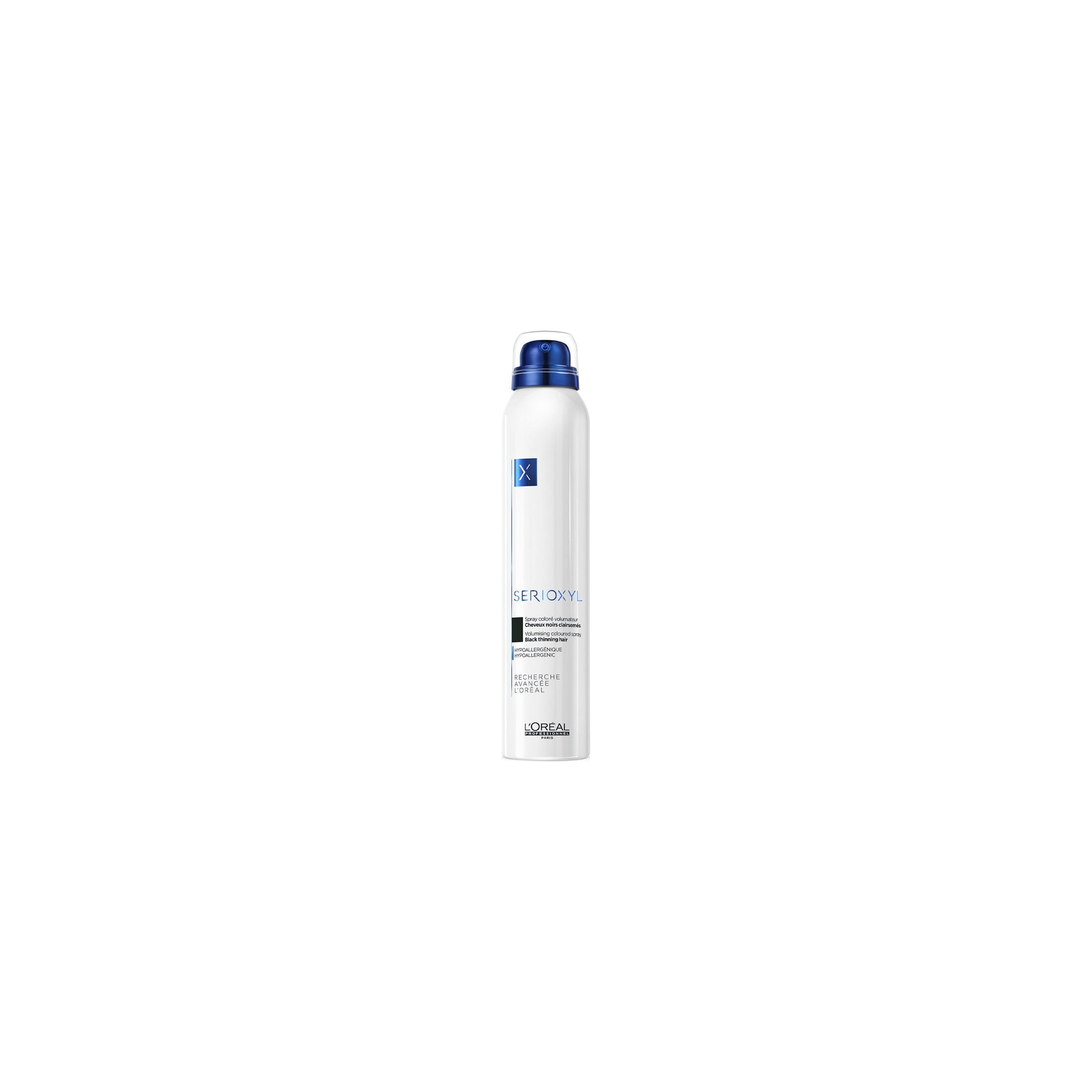 L'Oréal Professionnel Serioxyl Volumising Coloured Spray - Black 136G/200ML - MV hair and beauty