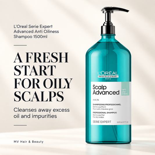 L'Oreal Serie Expert Advanced Anti Oiliness Shampoo 1500ml — A FRESH START FOR OILY SCALPS