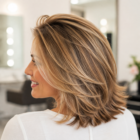 L'Oreal Tecni.Art Volume Lift Spray Mousse root-lift result with airy layered hair