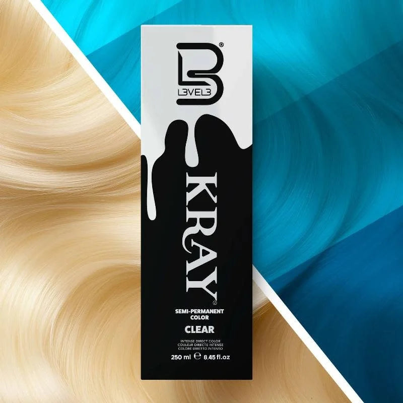 L3VEL 3 Kray Semi-Permanent Hair Color 250ml - Clear - MV hair and beauty
