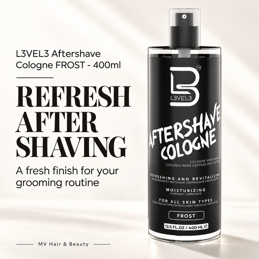 L3VEL3 Aftershave Cologne FROST - 400ml — REFRESH AFTER SHAVING
