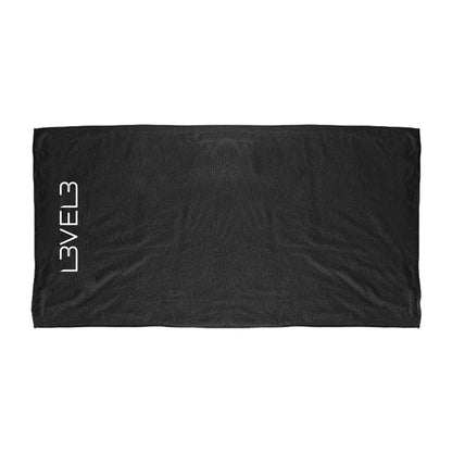 L3VEL3 Black Barber Premium Shaving Towel - MV hair and beauty