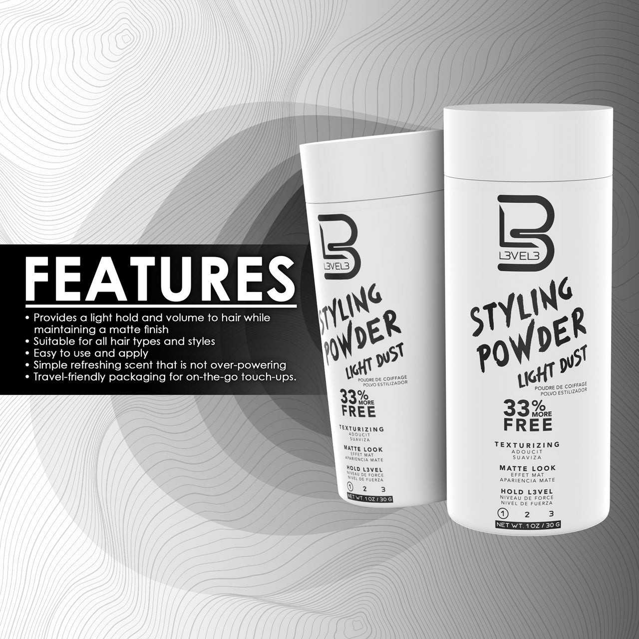 L3VEL3 Light Hold Styling Powder 30g