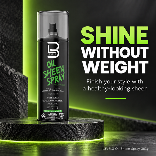 L3VEL3 ™ Oil Sheen Spray 383g — Shine without weight