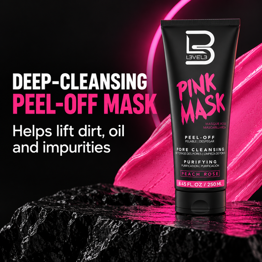 L3VEL3 Pink Facial Mask 250ml — Deep-cleansing peel-off mask