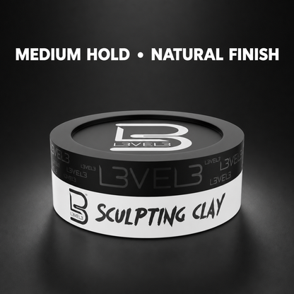 L3VEL3 Sculpting Clay 150ml - medium hold and natural finish