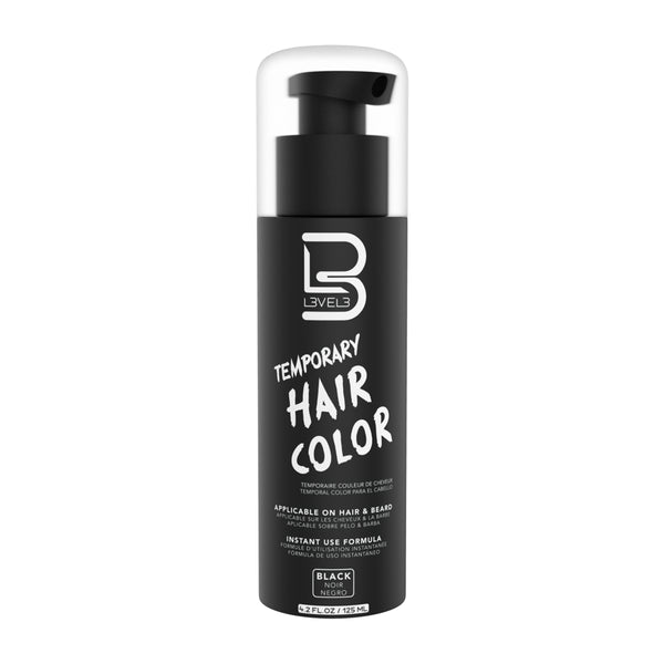 L3VEL3 Temporary Hair Colour - Black 100ml