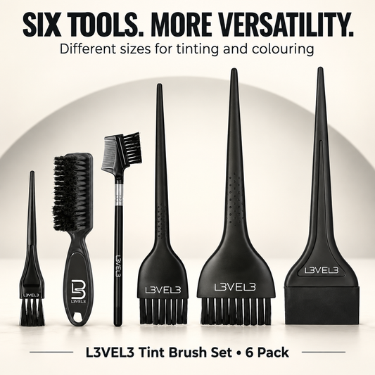 L3VEL3 Tint Brush Set6Pack — versatile brush sizes for tinting