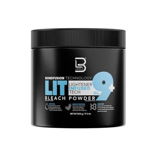 L3vel3 Lit Lightener Bleach Powder Level 9+ 500g 17.6oz - MV hair and beauty