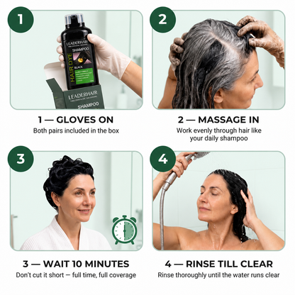 LEADERHAIR™ Instant Hair Dye Shampoo - MV hair and beauty