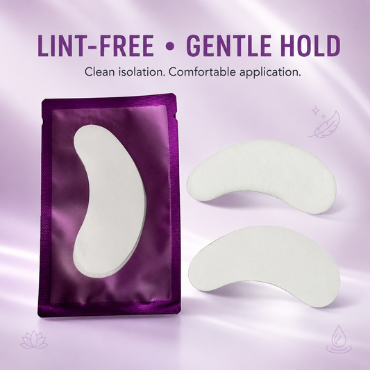 Lashmer lint-free gel pads benefits – gentle hold and clean lash isolation