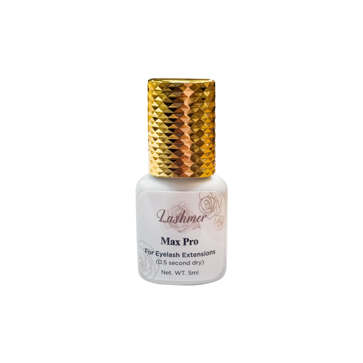 Lashmer Max Pro black eyelash extension adhesive 5ml bottle