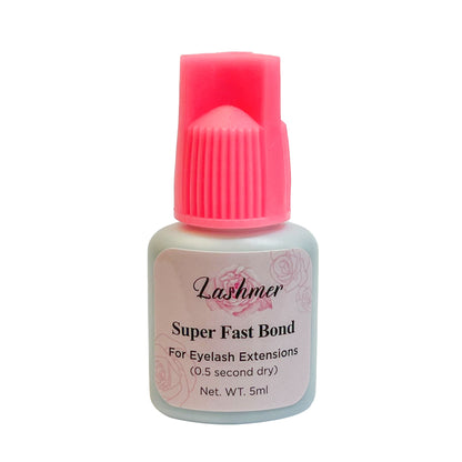 Lashmer Super Fast Bond black lash adhesive 5ml