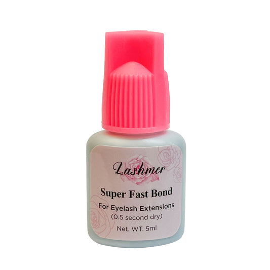 Lashmer Super Fast Bond black lash adhesive 5ml